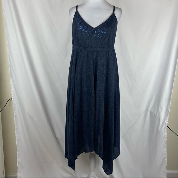 Vera Wang Navy Sequined Sundress NWT Size L - Picture 2 of 15